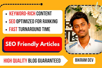 write SEO friendly blog posts and articles