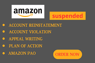 help with amazon account suspension, poa, appeal and reinstatement services