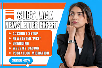 setup substack account substack newsletter design substack publication setup