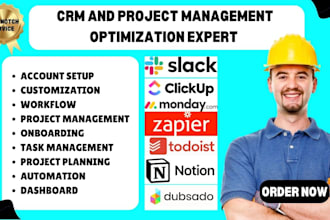 setup monday com asana trello clickup wrike smartsheet jira notion airtable