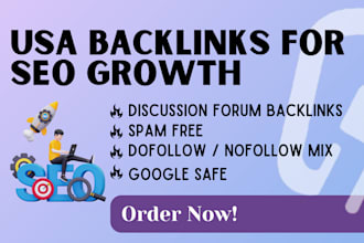 manually create quality usa backlinks for your website