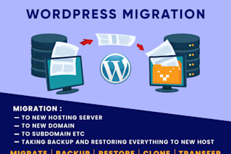 move, transfer, migrate wordpress website to new host
