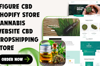 create cbd shopify cbd store marijuana cannabis website cbd dropshipping store