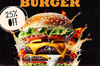 do impressive food flyer for your social media post