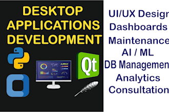 do python desktop application gui saas machine learning ai integration scraping