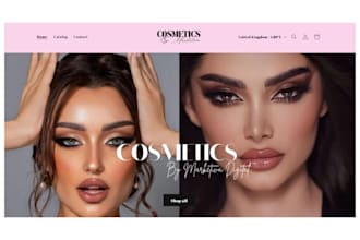 cosmetics shopify store skincare beauty website skincare website beauty store