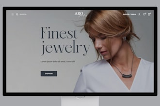 design luxury jewelry shopify store, jewelry website, jewelry shopify website