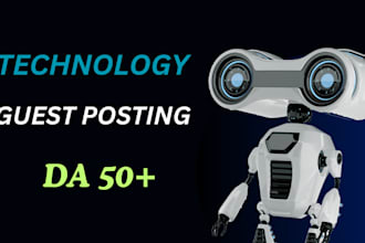 publish guest post on a technology blog with SEO backlinks