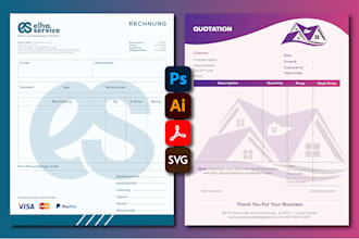 create an invoice design