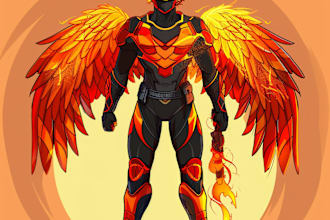 draw a superhero cartoon characters for you