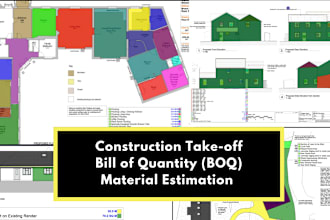 do takeoff, material estimation and bill of quantities