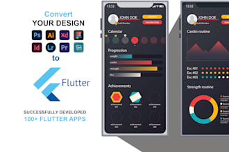 convert figma to flutter app android or IOS