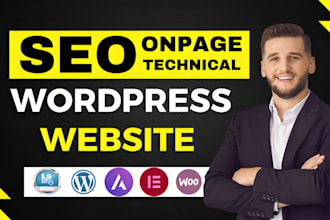 create any wordpress website using elementor or divi with onpage technical SEO