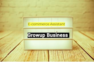 be your ecommerce manager and store assistant