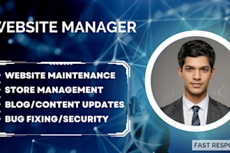 host or maintain your any website, website manager