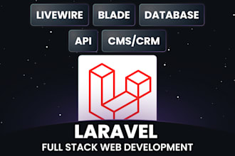 do full stack web development with laravel