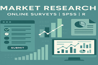 design and analyze a custom market research survey with spss, surveymonkey