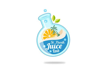 design pleasant drink juice logo