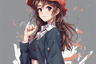 draw anime,fanart portrait illustration