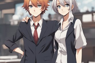 draw you an anime art style characters