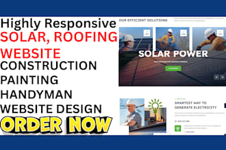 build solar website roofing website construction painting website handyman