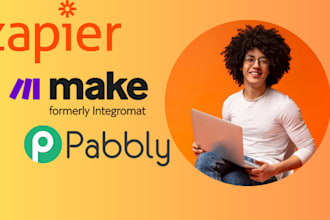 set up zapier make integromat pabbly connect workflow automation