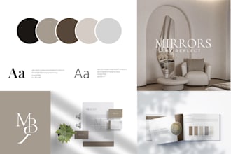 craft stunning visual brand identity guidelines, style guide and logo design