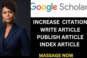promote and increase google scholar citations,write publish article