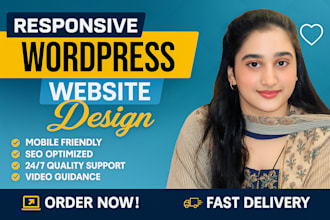 design or revamp modern responsive wordpress  business website development