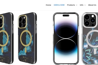 design phone case shopify store phone accessories store electronics website