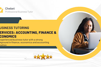 help with finance, economics and accounting tutoring