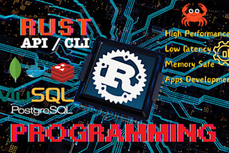 develop high performance, low latency, robust apps in rust