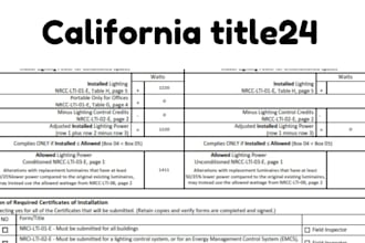 do title 24 energy calculations for california