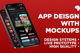design your UI mobile app with high quality mockups