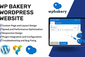 create and customize wordpress websites with wpbakery