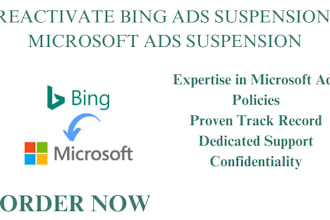 reactivate bing ads suspension, microsoft ads suspension
