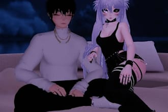 model vrc avatar, vr character, furry avatar, vtuber, 3d modeling, vrchat avatar