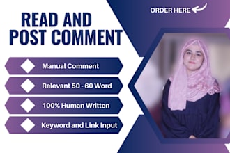 read and post comments with niche relevant comment writing