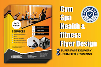 do gym spa health and fitness flyers and marketing materials