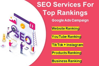 setup google ads campaign, SEM, PPC, display advertising and youtube video