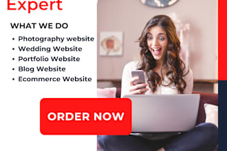 create photography,wedding ,portfolio ,ecommerce website on squarespace website