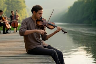record professional violin, viola or string quartet arrangements in 24hrs