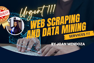 do data mining and web scraping