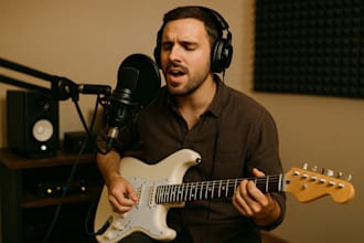 be your male gospel singer songwriter and play electric guitar