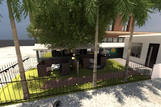 architectural lighting, renovations, and landscape design with visualization