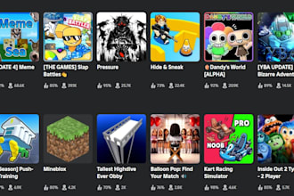test, feedback and give you advice on your roblox game