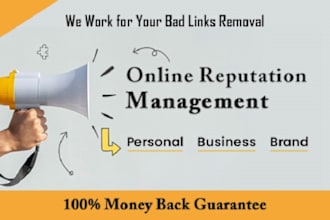provide online reputation management service in minimum time
