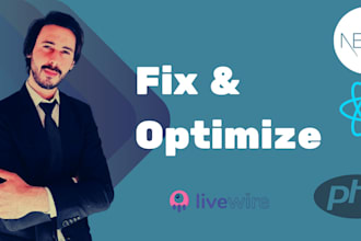 fix bugs and maintain laravel react nextjs sites