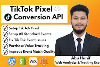 setup tik tok pixel conversion api and tik tok events by google tag manager