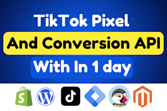 setup tik tok pixel conversion api and tik tok events by google tag manager